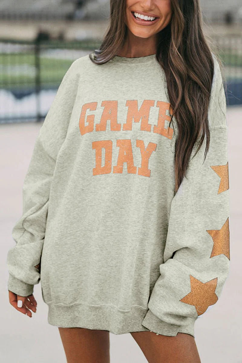 Grey and orange deals sweatshirt